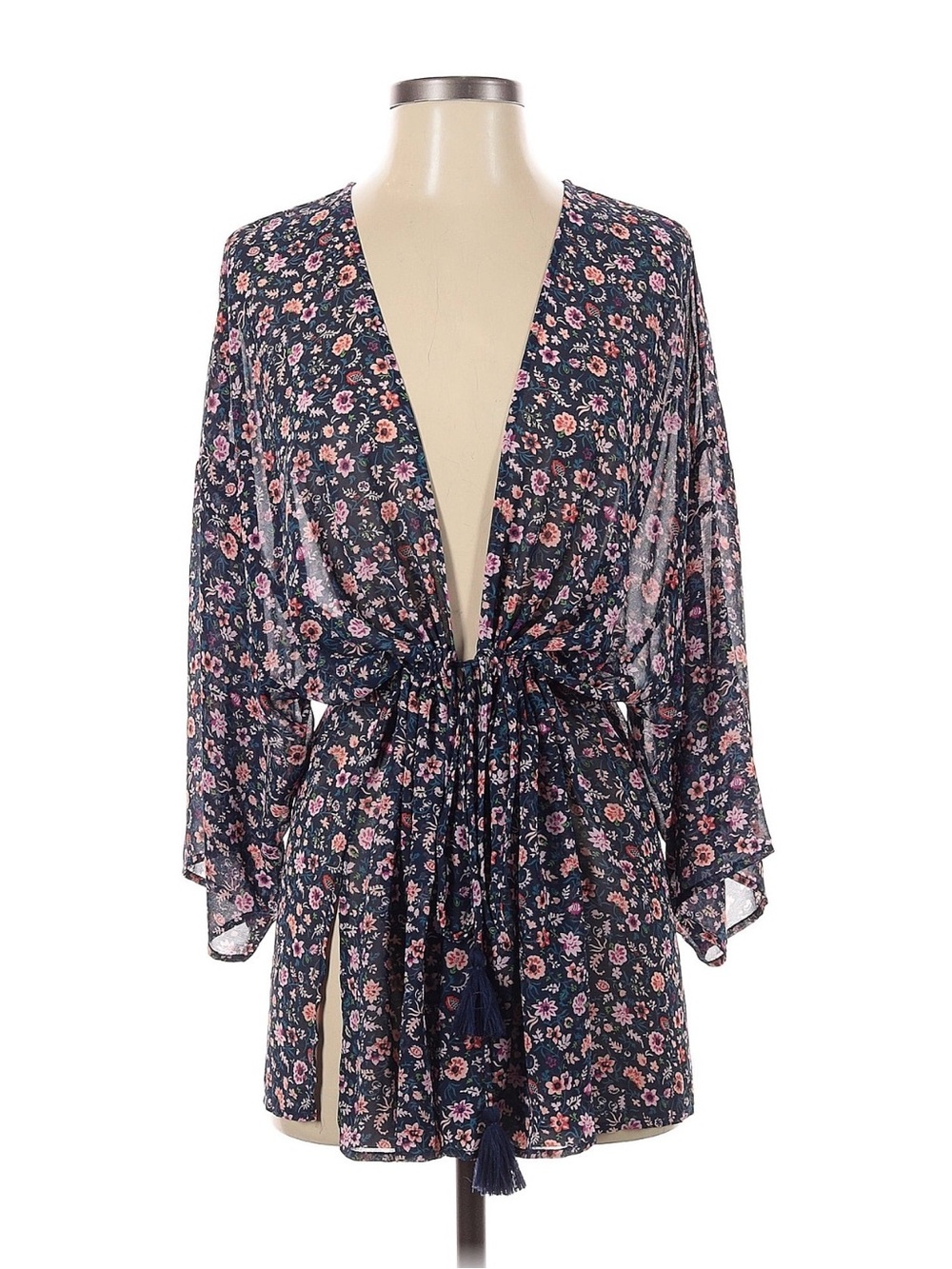 Lucky Brand Floral Open-Front Women's Kimono Cardigan - Floral NWOT